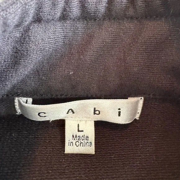 CAbi Black Button-Up Coat Military   Women’s SZ L - Picture 6 of 7